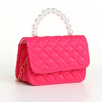 Сумка детская для девочки на молнии «Выбражулька», цвет малиновый