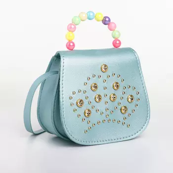 Сумка детская для девочки на молнии «Выбражулька», цвет бирюзовый