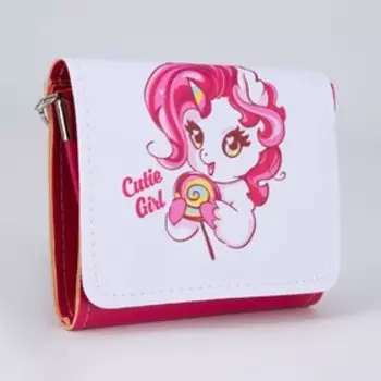 Сумка детская «Единорог», отдел на клапане, розовая, 15412 см