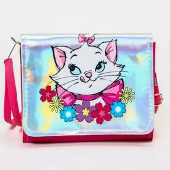 Сумка детская "Кошечка" розовая, голографическая