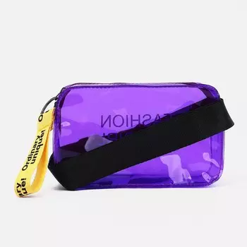 Сумка детская на длинном ремне, цвет фиолетовый