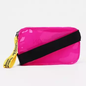 Сумка детская на длинном ремне, цвет розовый