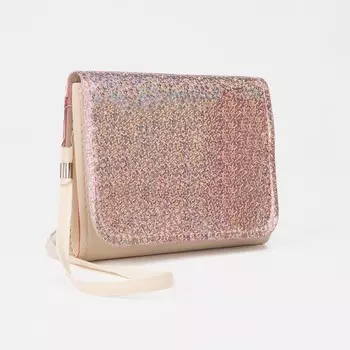 Сумка детская на клапане, цвет бежевый