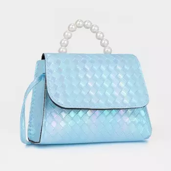 Сумка детская на клапане, цвет голубой