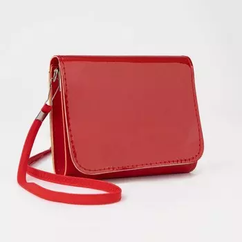 Сумка детская на клапане, цвет красный