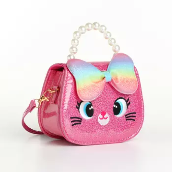 Сумка детская на клапане, цвет малиновый