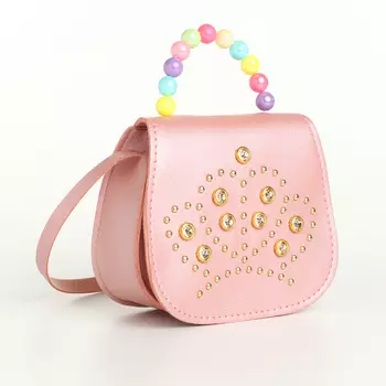 Сумка детская на клапане, цвет розовый