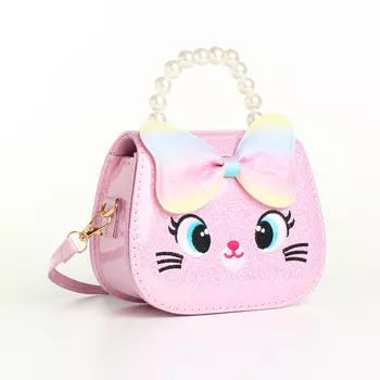 Сумка детская на клапане, цвет розовый