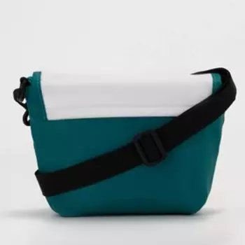 Сумка детская на клапане, цвет зеленый/белый