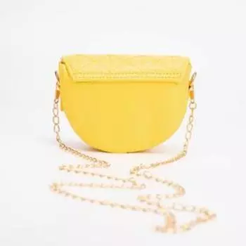 Сумка детская на клапане, цвет жёлтый