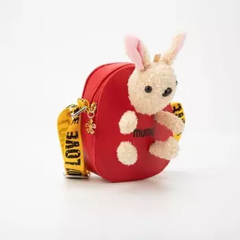 Сумка детская на молнии, цвет красный