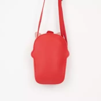 Сумка детская на молнии, цвет красный