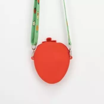 Сумка детская на молнии, цвет красный