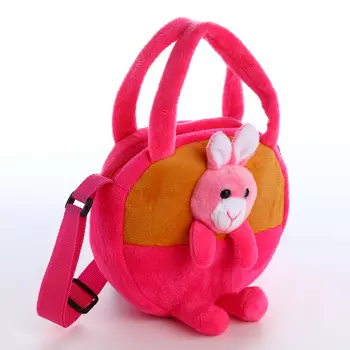 Сумка детская для девочки на молнии «Выбражулька», цвет малиновый