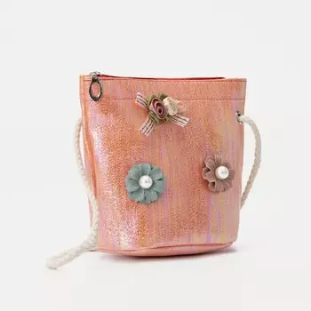 Сумка детская на молнии, цвет оранжевый