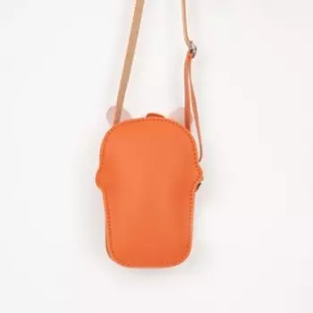 Сумка детская на молнии, цвет оранжевый