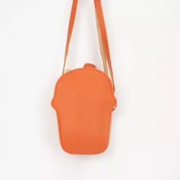 Сумка детская на молнии, цвет оранжевый