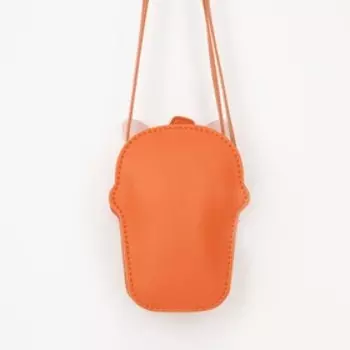 Сумка детская на молнии, цвет оранжевый