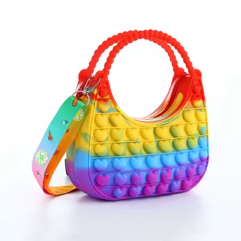 Сумка детская на молнии, цвет разноцветный