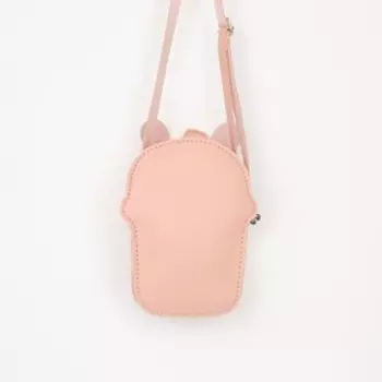 Сумка детская на молнии, цвет розовый