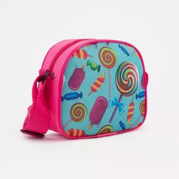 Сумка детская на молнии, цвет розовый