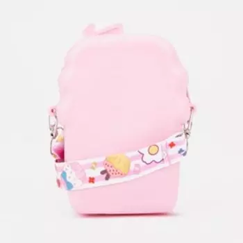 Сумка детская на молнии, цвет розовый