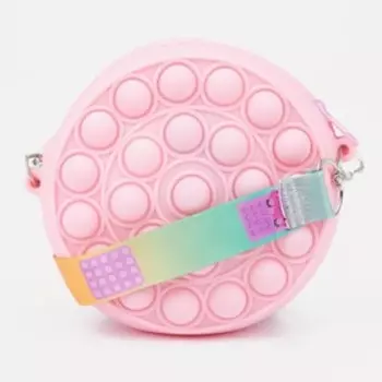 Сумка детская на молнии, цвет розовый