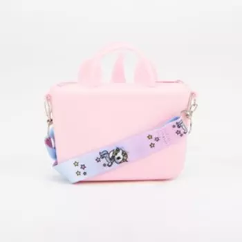 Сумка детская на молнии, цвет розовый