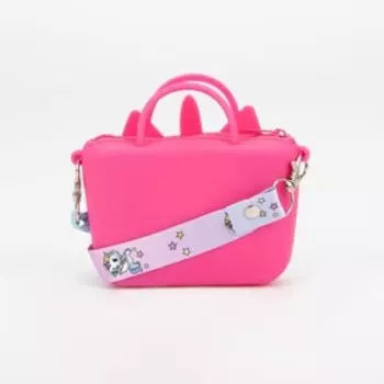 Сумка детская на молнии, цвет розовый
