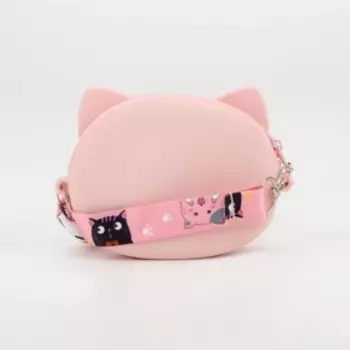 Сумка детская на молнии, цвет розовый