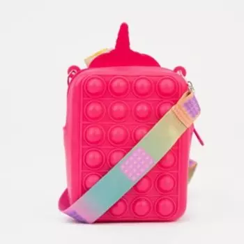 Сумка детская на молнии, цвет розовый