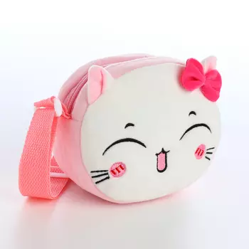 Сумка детская для девочки на молнии «Выбражулька», цвет розовый