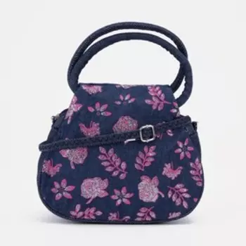 Сумка детская на молнии, цвет синий