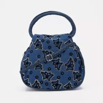 Сумка детская на молнии, цвет синий