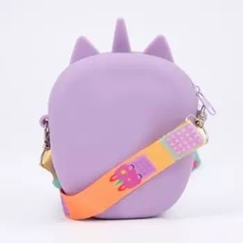 Сумка детская на молнии, цвет сиреневый