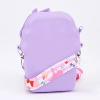 Сумка детская на молнии, цвет сиреневый