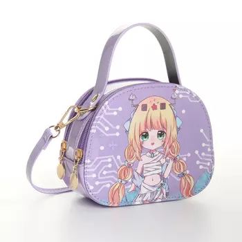 Сумка детская на молнии, цвет сиреневый