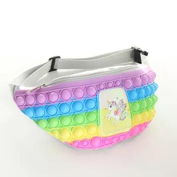 Сумка детская на молнии, цвет сиреневый