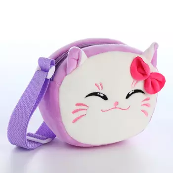 Сумка детская для девочки на молнии «Выбражулька», цвет сиреневый