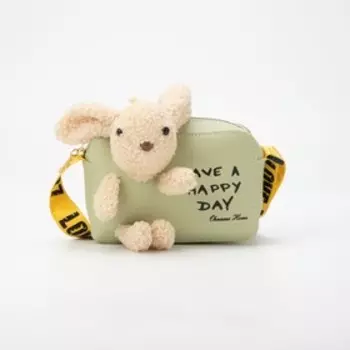 Сумка детская на молнии, цвет зелёный