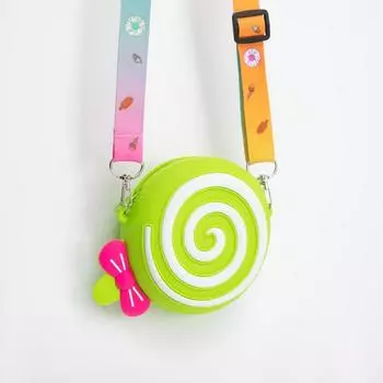 Сумка детская на молнии, цвет зелёный