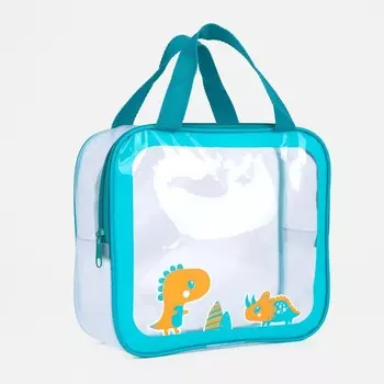 Сумка на молнии, цвет бирюзовый