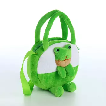 Сумка детская для девочки на молнии «Выбражулька», цвет зелёный