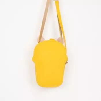 Сумка детская на молнии, цвет желтый