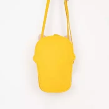 Сумка детская на молнии, цвет желтый