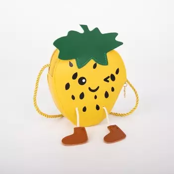 Сумка детская на молнии, цвет жёлтый