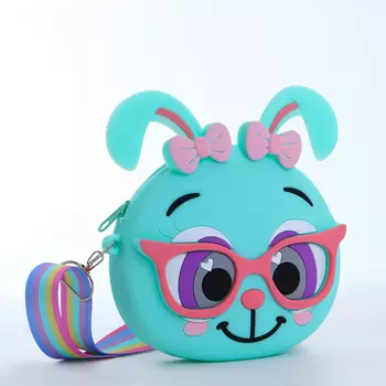 Сумка детская на молнии «Выбражулька», цвет бирюзовый