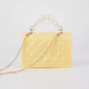 Сумка детская на замке, цвет жёлтый