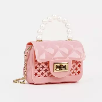 Сумка детская на застёжке, цвет розовый