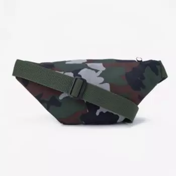 Сумка поясная детская на молнии, цвет камуфляж